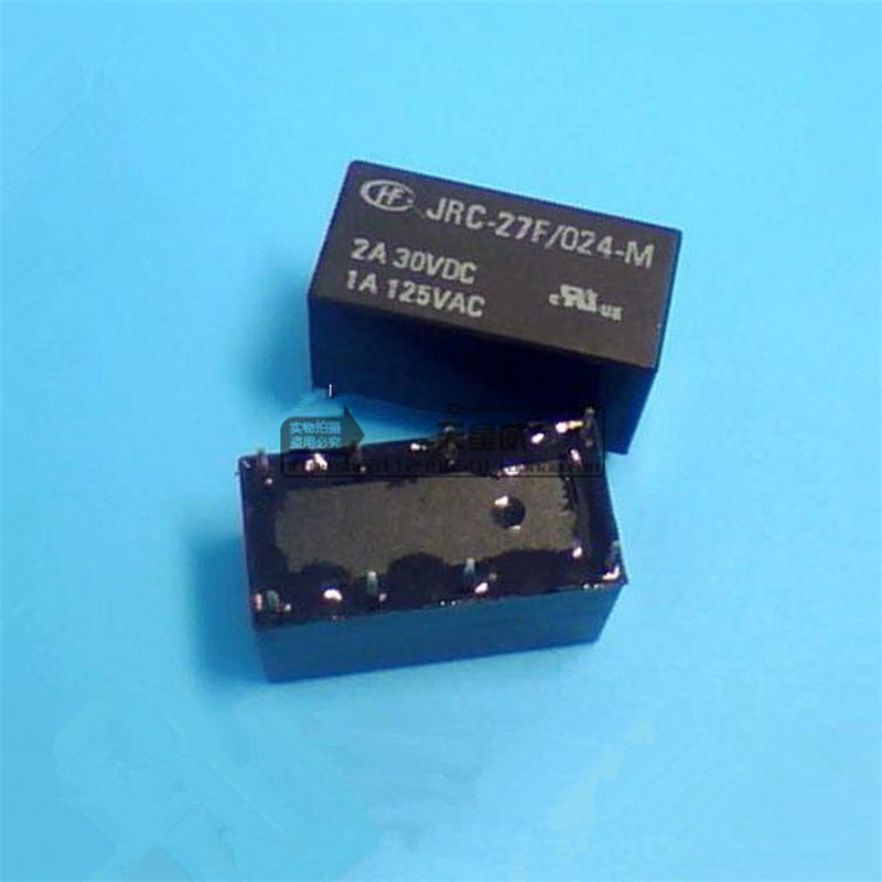 全新原装宏发HONGFA信号继电器JRC-27F/024-M两开两闭 2A 8脚