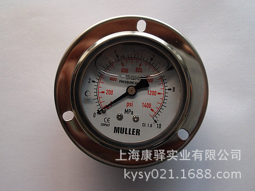 供应压力表 耐震冲油压力表 高压表 液压表 进口压力表 规格齐全