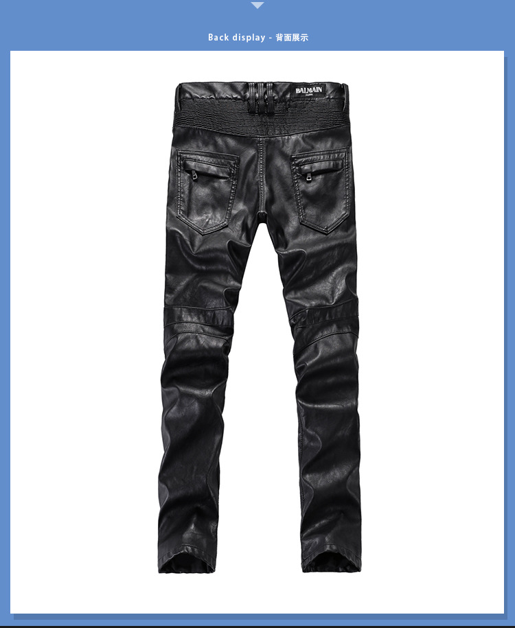 Pantalon cuir homme droit pour jeunesse - Ref 1492009 Image 9