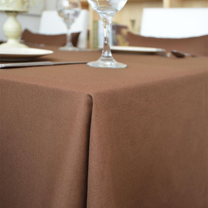 速卖通热卖 咖色桌布 欧式多用防尘台布 一件代发