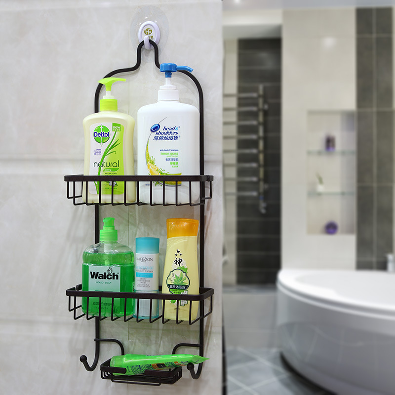 direct deal Simplicity Shower Room kitchen toilet No trace pylons Free punch originality three layers Stands Storage rack