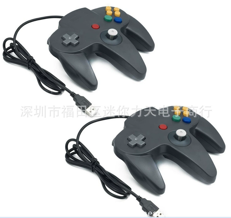 USB- N64 компьютерная ручка PC-геймпад N64 ручка 3 цвета