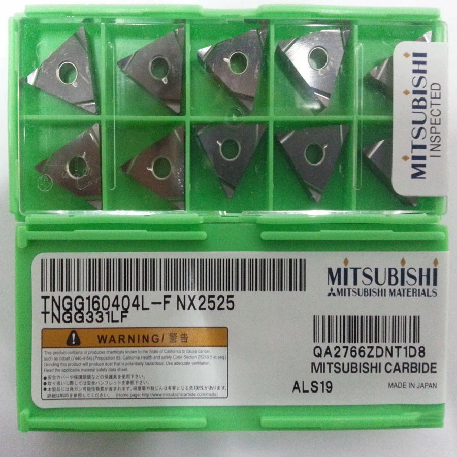 Оригинальная японская Mitsubishi пластина для токарного ЧПУ по металлу TPGN110304/08 NX2525, державка для резца