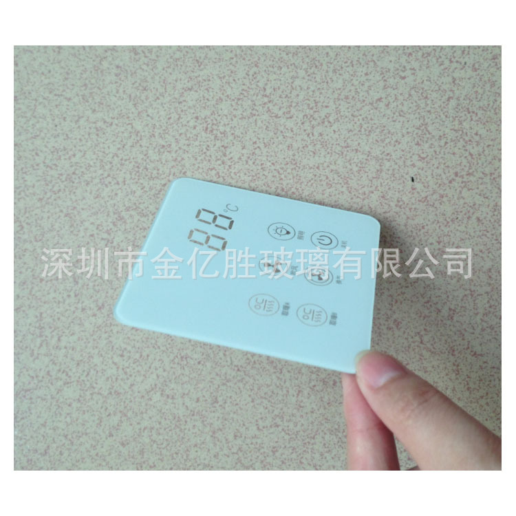 智能开关面板玻璃 钢化玻璃开关面板现货批发 超薄智能面板玻璃