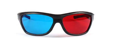 批发批发lwx新款复古塑料红蓝立体眼镜OM工厂订做外贸热销眼镜|ru