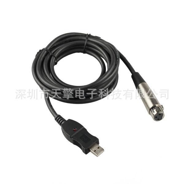 USB MIC Кабель Микрофон Микрофонная вентиляция Computer USB к XLR соединение микрофона