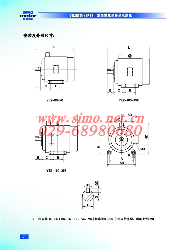 西安电机厂YVF2-160M-4A 11KW西玛变频电机
