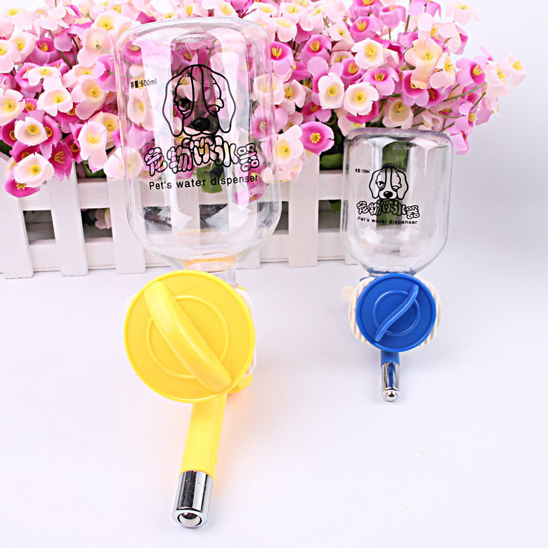 狗狗饮水器 挂式宠物滚珠饮水瓶 狗狗水壶 小狗自动饮水器 大中小|ru