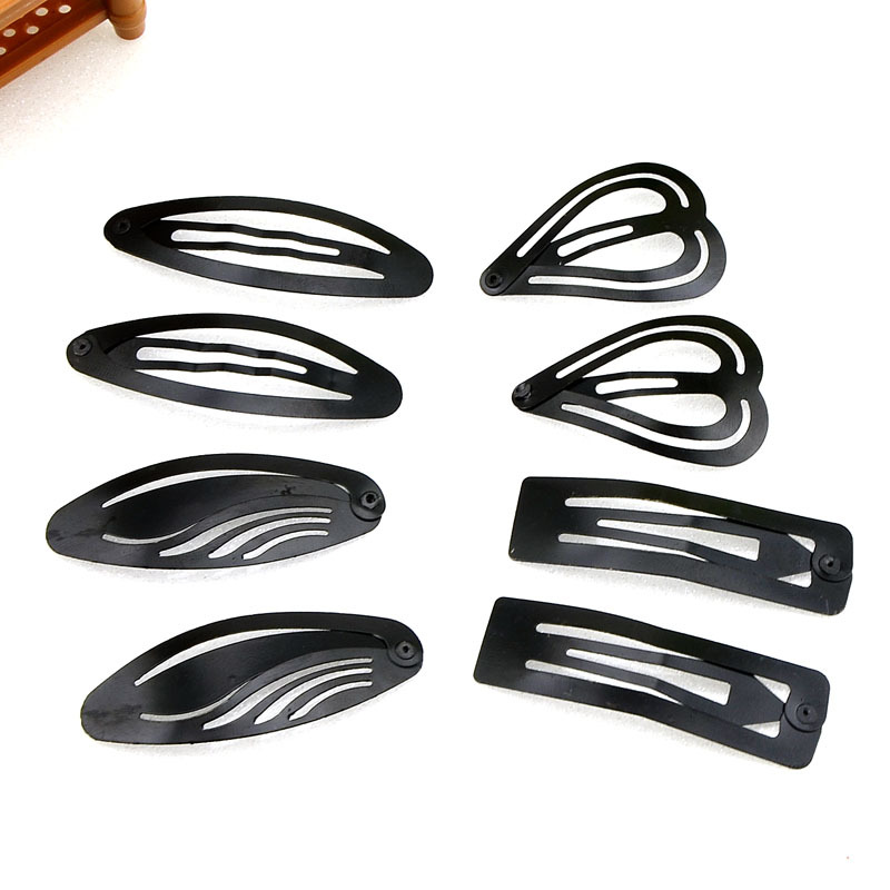 卡通黑色烤漆发夹 简约可爱小发卡BB夹儿童发饰批发淘宝爆款 饰品