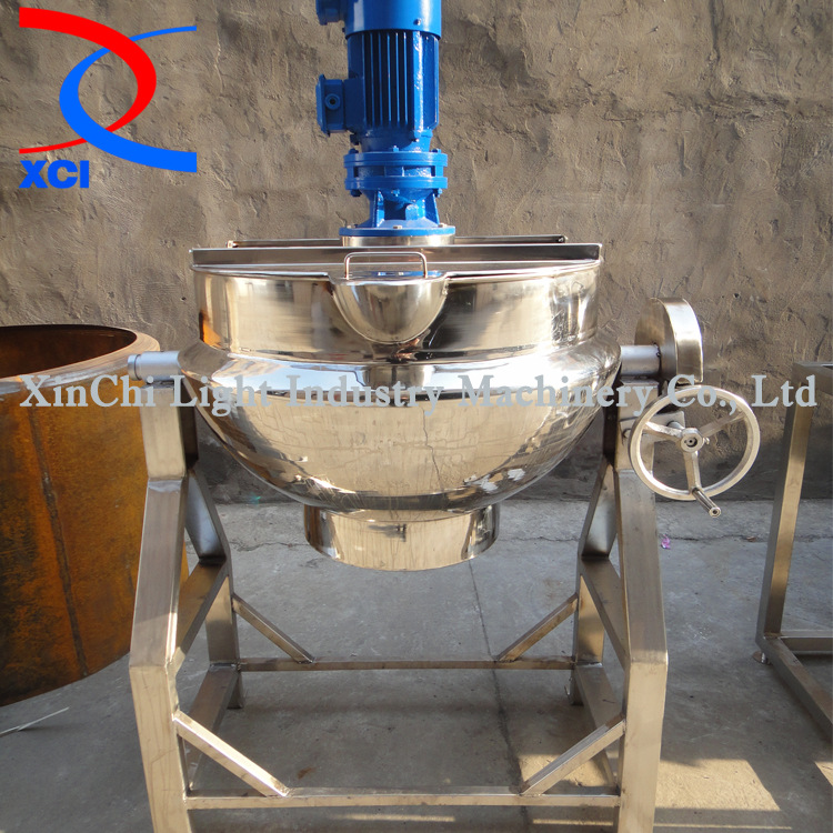 卤鸭脖夹层锅 电加热搅拌倾斜不锈钢夹层锅