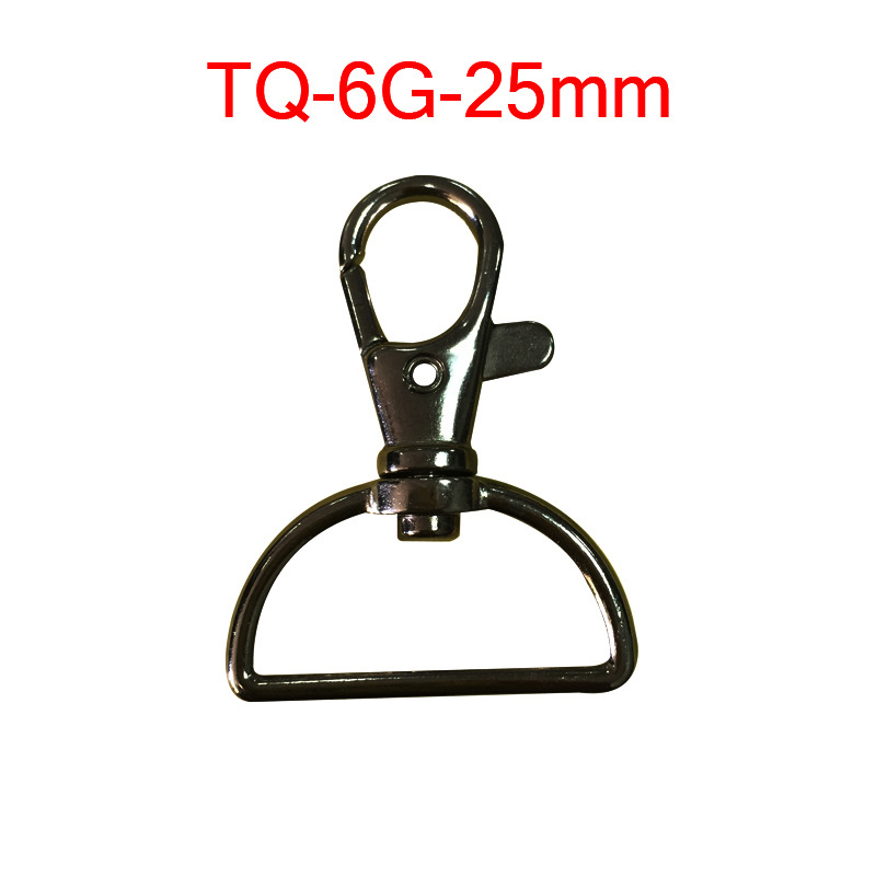 Manufactor Direct selling Gun color The lock Ribbon Buckle Dog buckle Key buckle TQ-6G-25MM 6.4g