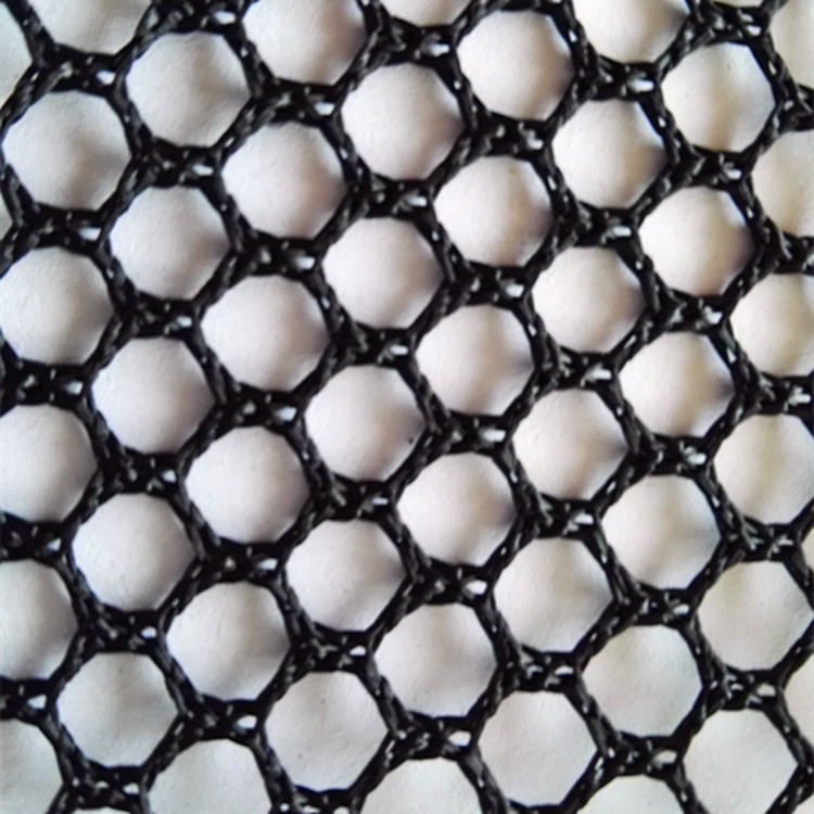 厂家供应经编涤纶网眼布 箱包网眼布 5MM六角网布 包装材料网布