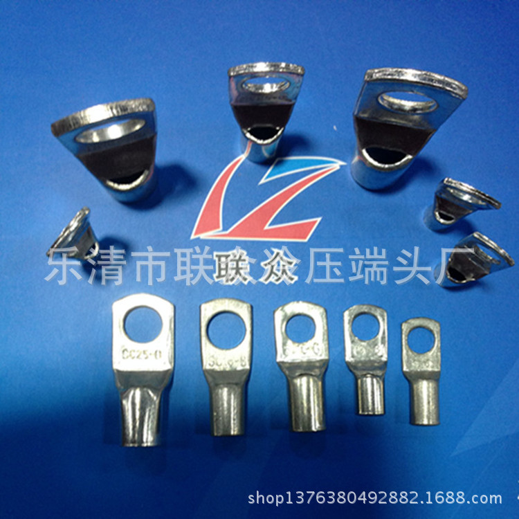 窥口铜端子SC6-6接线端头铜接头线耳镀锡铜鼻子