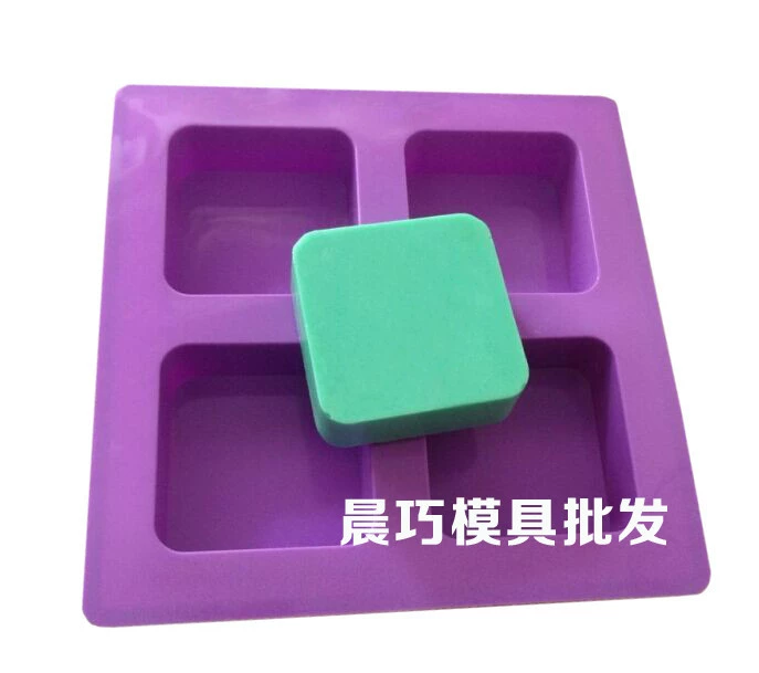 Силиконовая форма для мыла, handmade soap, квадратная форма для мыла, 6.6×6.6×3 см