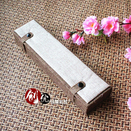 木质麻布带扣戒指吊坠手链项链盒玉器礼品盒珠宝盒