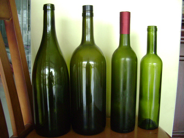 现货供应750ml- 500毫升墨绿色葡萄酒瓶红酒瓶玻璃瓶容器量大从优