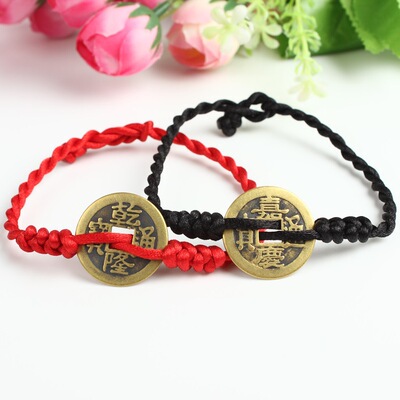 Ethnic style Exorcise evil spirits Anklet Red string anklets lovers copper Bracelet Exorcise evil spirits Transport Jewelry wholesale