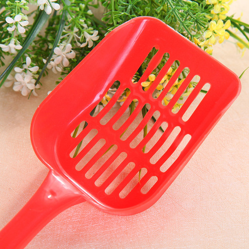 Sugar Color Thickened Litter Shovel, Hollow Litter Shovel, Pet Litter Box Cleaning Supplies, Wholesale Pet Supplies