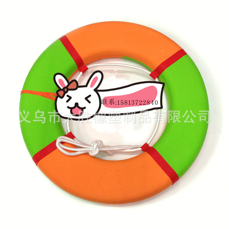 义乌厂家加工EVA冷压、热压成型救生圈 无胶贴合实心游泳圈产品