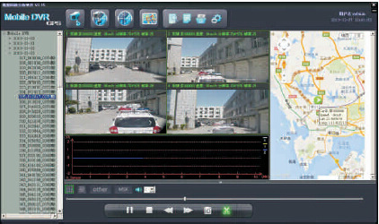 车辆监控 四路车载硬盘录像机