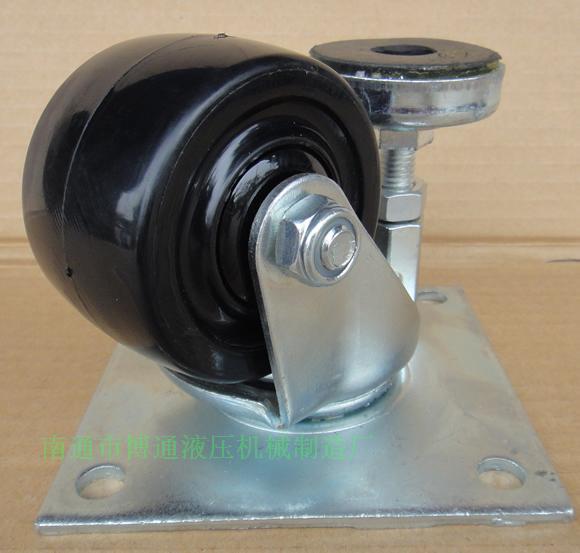 脚轮万向轮活动尼龙轮组3寸美国轮低重心轮带调节脚盘机器设备轮