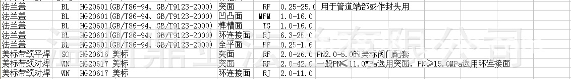 法兰类型1