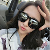 Sunglasses suitable for men and women, fashionable retroreflective glasses, European style, wholesale