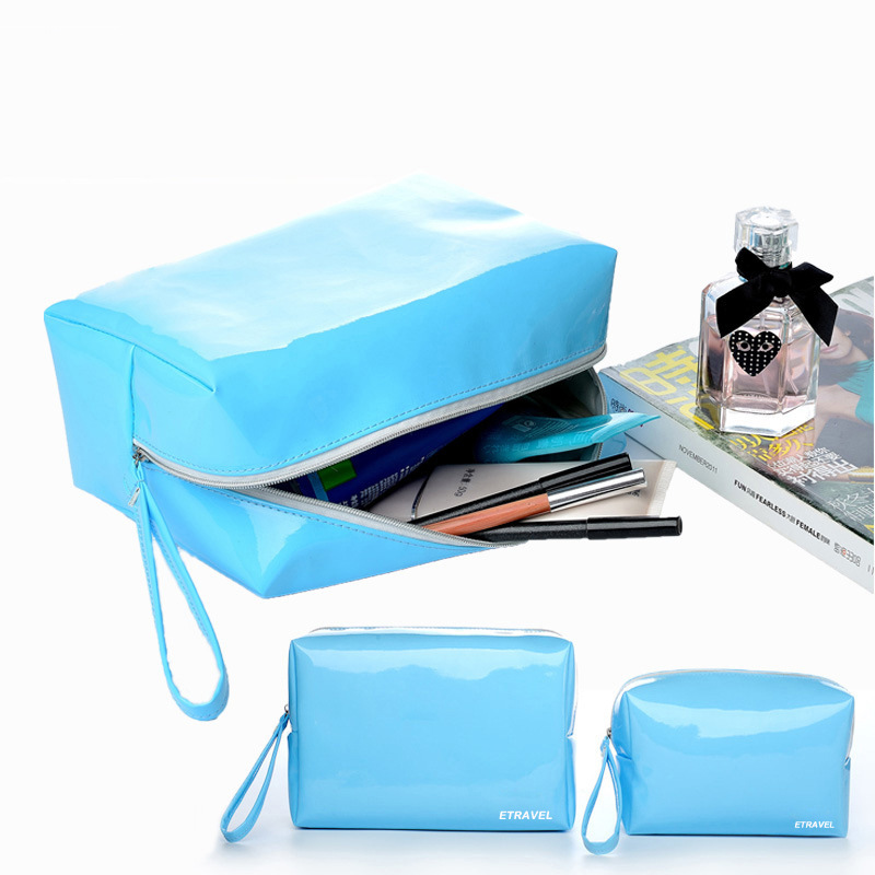 新款旅游pu防水化妆包 女士手拿包 俏皮大容量洗漱包 材料可换|ms