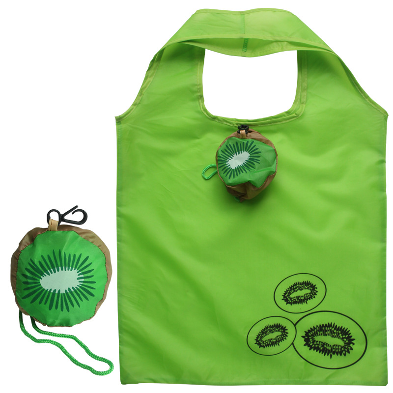 現貨水果猕猴桃創意購物袋超市折疊收納箱包草莓工廠印標