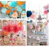 30cm festival decorative color paper pull flower ball peony flower wedding home window classroom shopping mall decoration layout