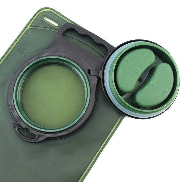 Foldable water container, backpack for water