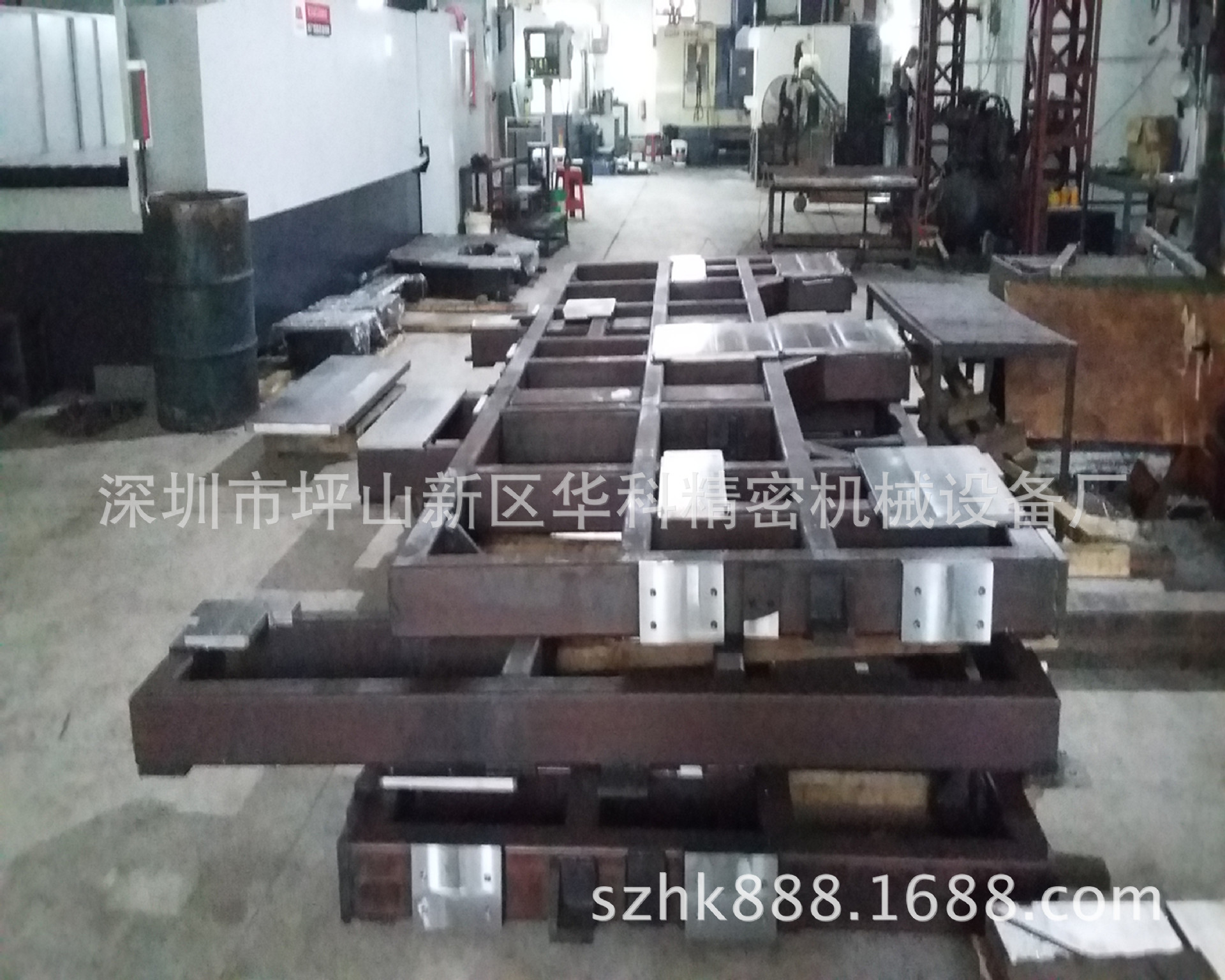 大型焊接加工　大型龙门CNC加工中心　设备机架加工　自动化对外