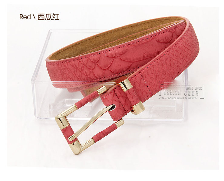 女士宽版鳄鱼纹休闲简约腰带皮带 热卖新款厂家特价直供批发