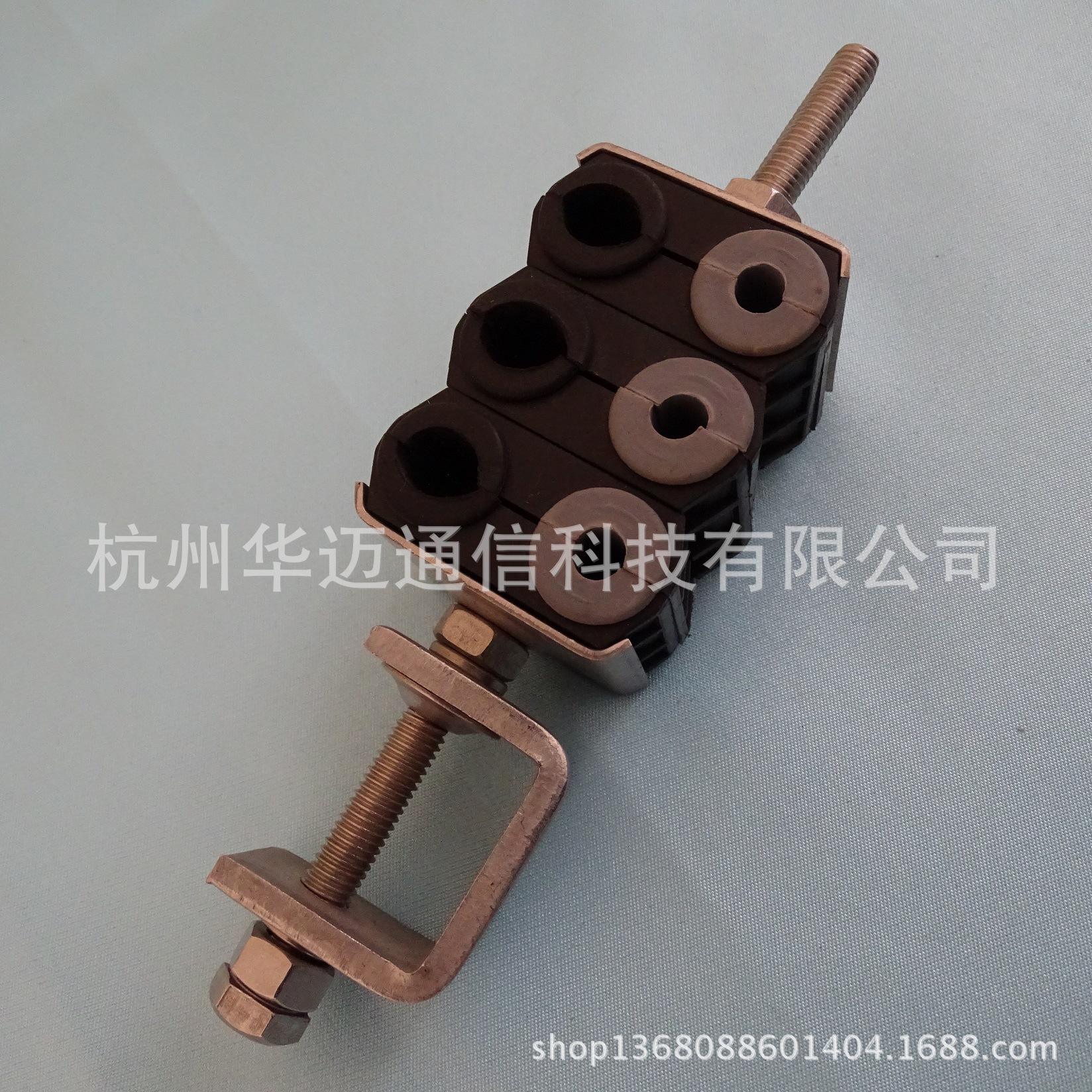 光纤馈线卡三联光纤馈线夹8-12mm（黑）和7mm（灰白）