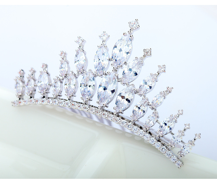 Korean Fashion Crown Zircon Hairband display picture 1