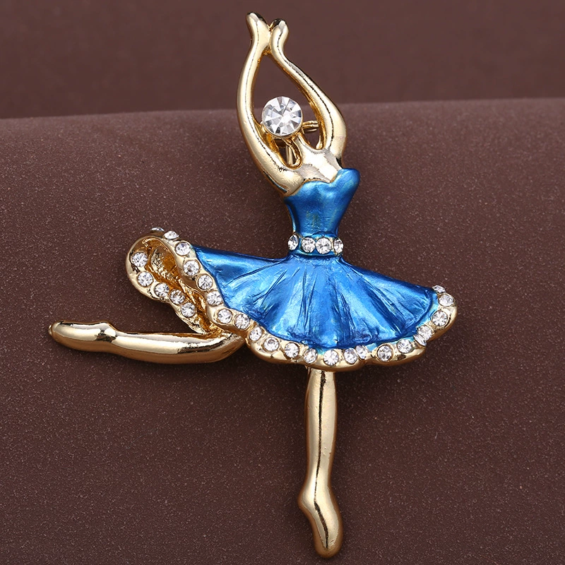 Корейская версия элитной бриллиантной картины angel painting oil White snow Princess Ballet брошь фабричная продажа Taobao