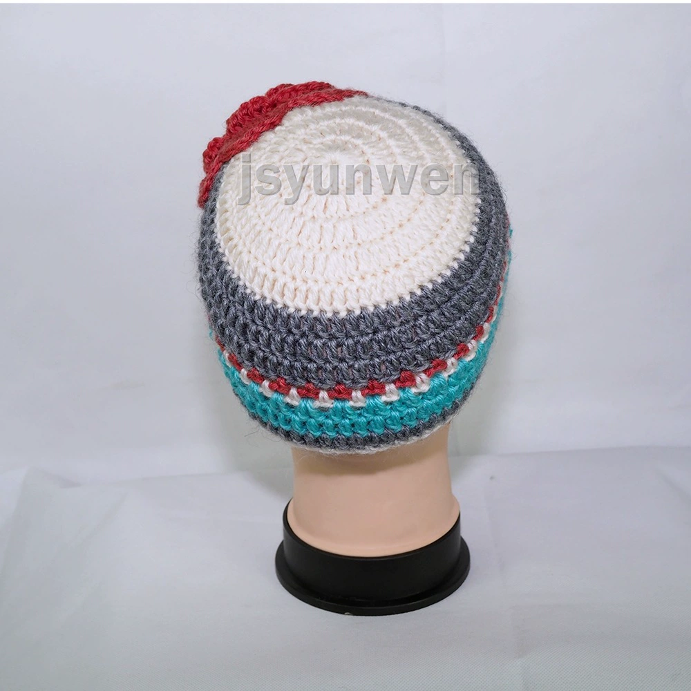 Корейская версия новой детской шапки с большими цветами многоцветной stitchery, детские цветы и цветовой рисунок, стиль чистое ручное производство