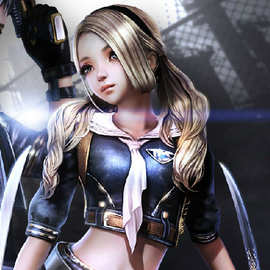 游戏人物 枪神纪 造型假发 刀锋cosplay服装cos女仆装 游戏制服