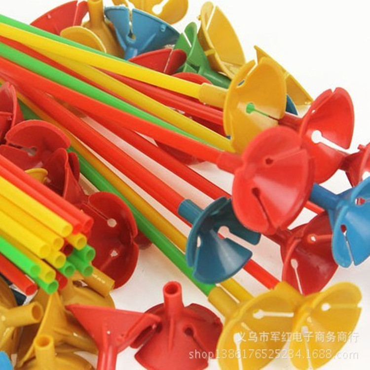 婚关用品 气球托杆  气球托杯  气球杆子 气球塑料杆配件批发