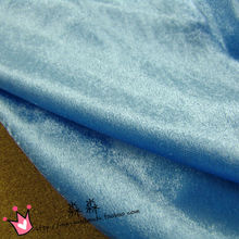 反光服裝布料 清新天藍色彈力柔軟金絲絨 幕布窗簾布運動服面料