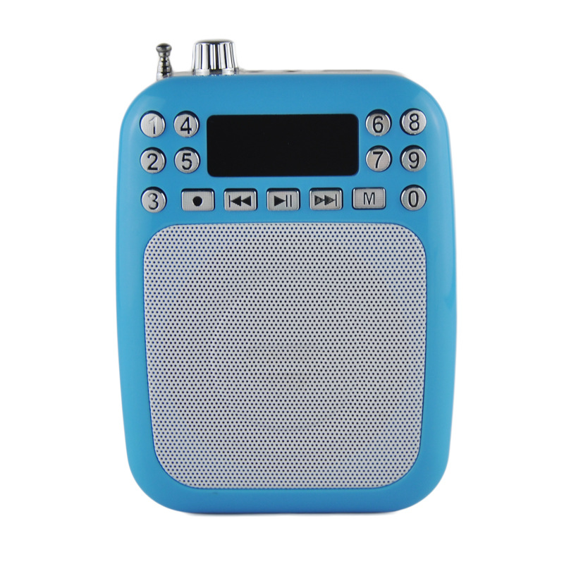 多功能插卡音箱便携数码音乐扩音器喊话收音扩音广场舞唱戏机|ru