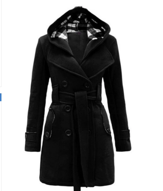 Шерстяное пальто с капюшоном, пояс, тренч, Aliexpress, ebay, Amazon