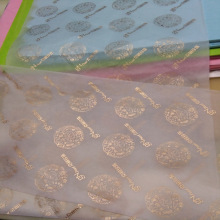 金色拷贝纸 印刷服装雪梨纸 薄页纸金色 拷贝纸金色logo高清印刷