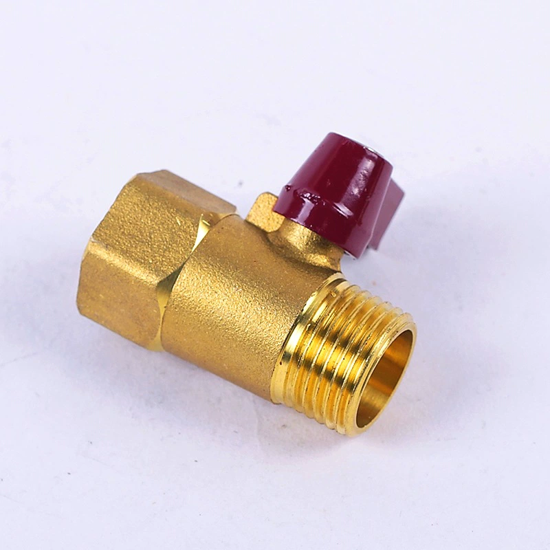Мини-шаровой кран DN15 внутренний и внешний проволочный шаровой кран прямой клапан маленький шаровой кран медное нефритовое кольцо производители поставляют медный клапан оптовая цена