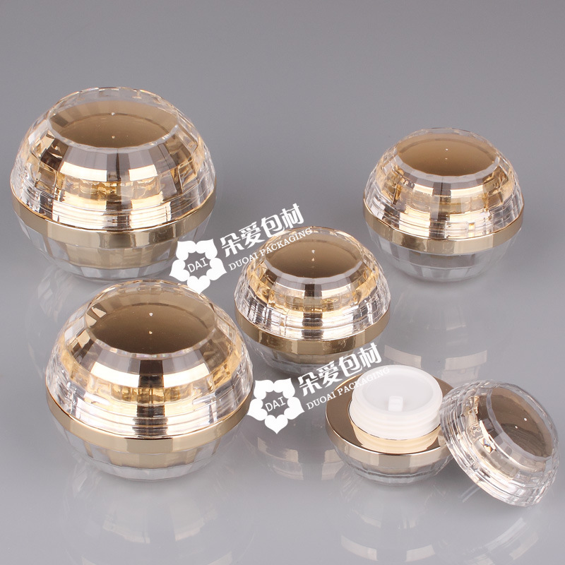 Botella de crema facial botella de crema botella de embalaje cosmético acrílico de alto grado botella vacía cuidado de la piel material de embalaje 5g10g15g30g50g