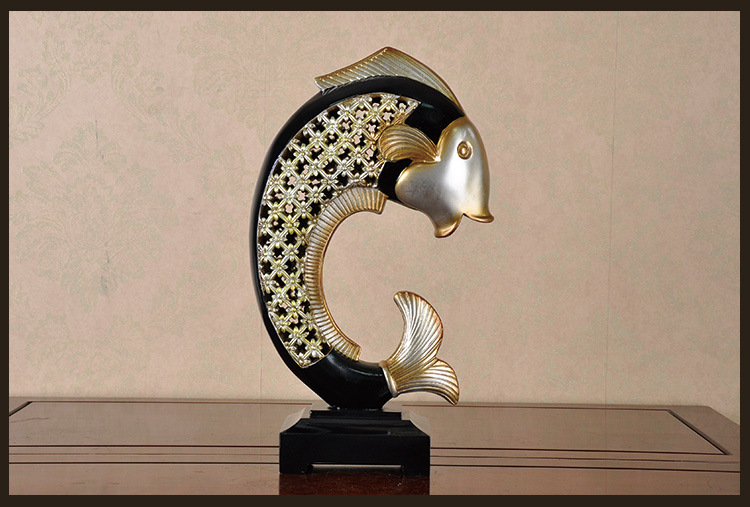 家居装饰品_鲤鱼摆件风水用品 鲤鱼跃龙门 鲤