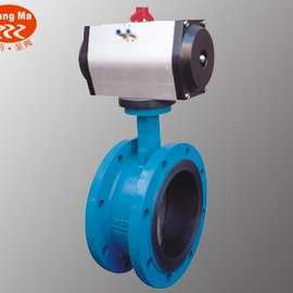 D641X-10P DN300全不锈钢法兰式气动蝶阀，不锈钢气动法兰蝶阀