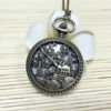 Classic retro necklace, bronze big pocket watch, wholesale