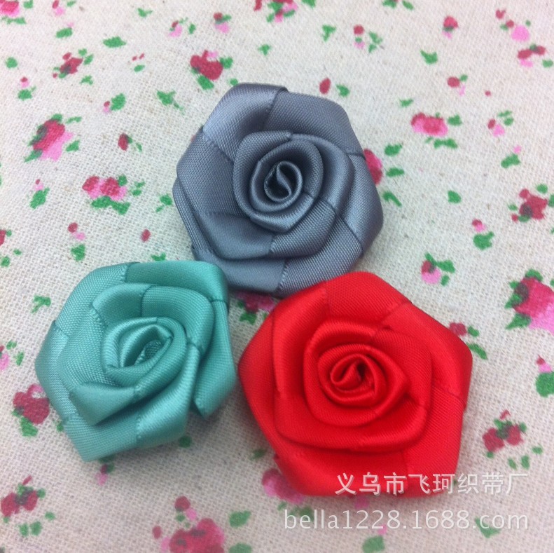 手工玫瑰花diy缝纫布艺布艺软饰服装辅料礼品鲜花婚庆用品批发