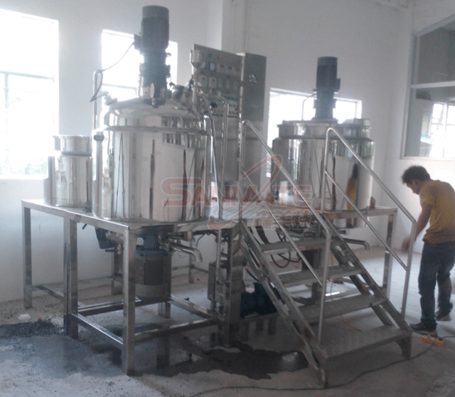 日化化工类真空均质乳化搅拌机设备 芦荟胶乳化机 粉底液乳化机